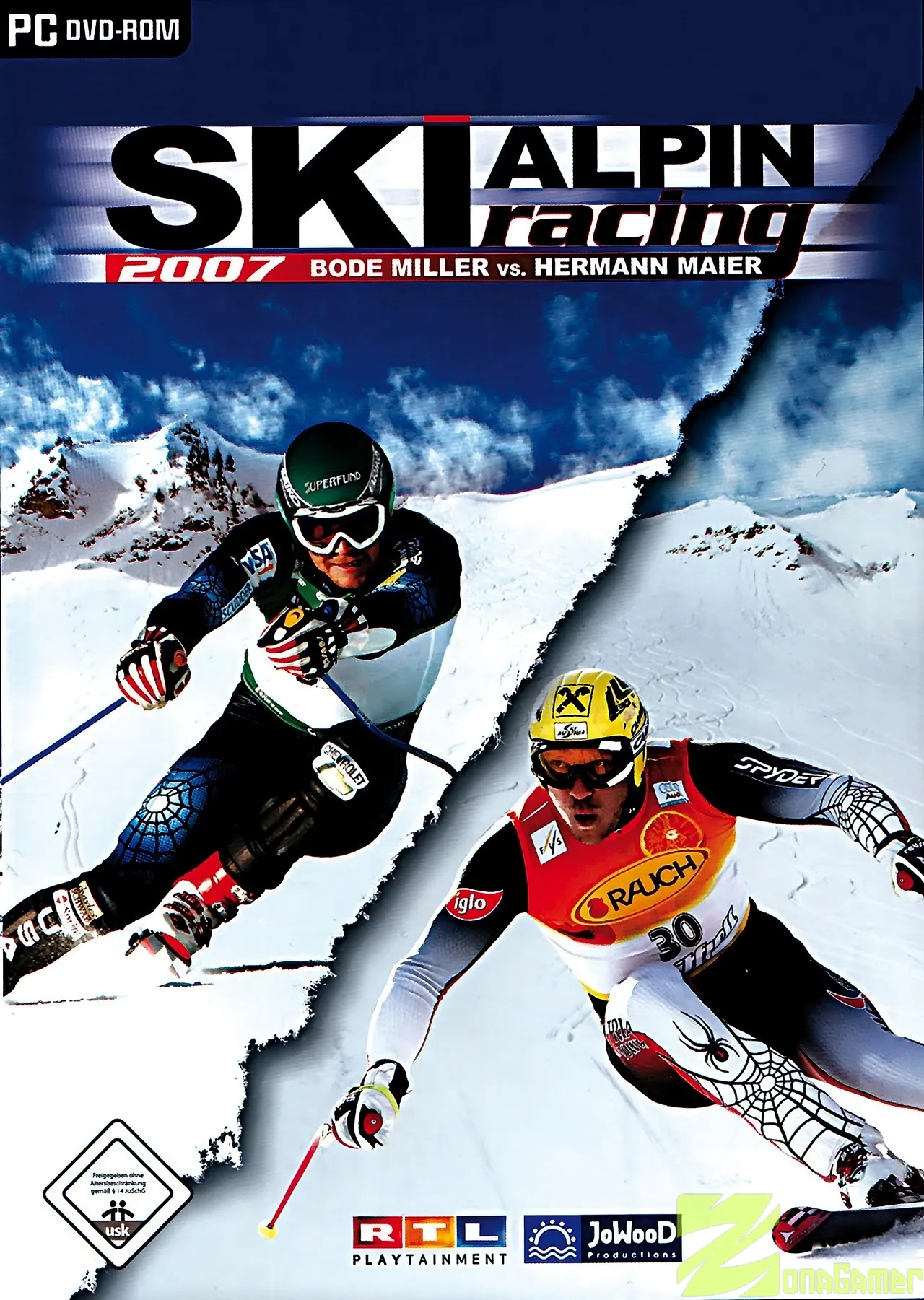 Alpine Ski Racing 2007 Bode Miller vs Hermann Maier ZonaGamer